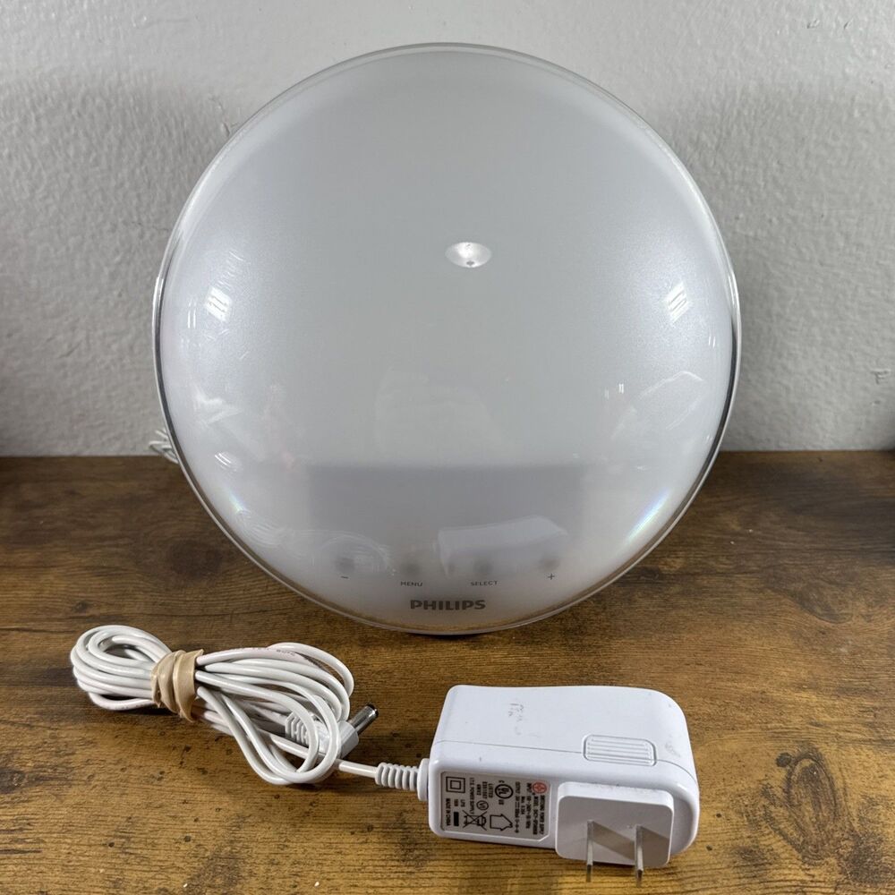 Philips SmartSleep Wake Up Light Clock Alarm Sunrise Sunset Simulation HF3520
